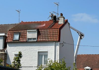 Nettoyage de toiture tuile béton à Duisans (dept62)